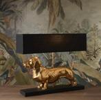 Gouden Teckel Tafellamp – Eyecatcher voor elk interieur, Ophalen, Nieuw, Metaal