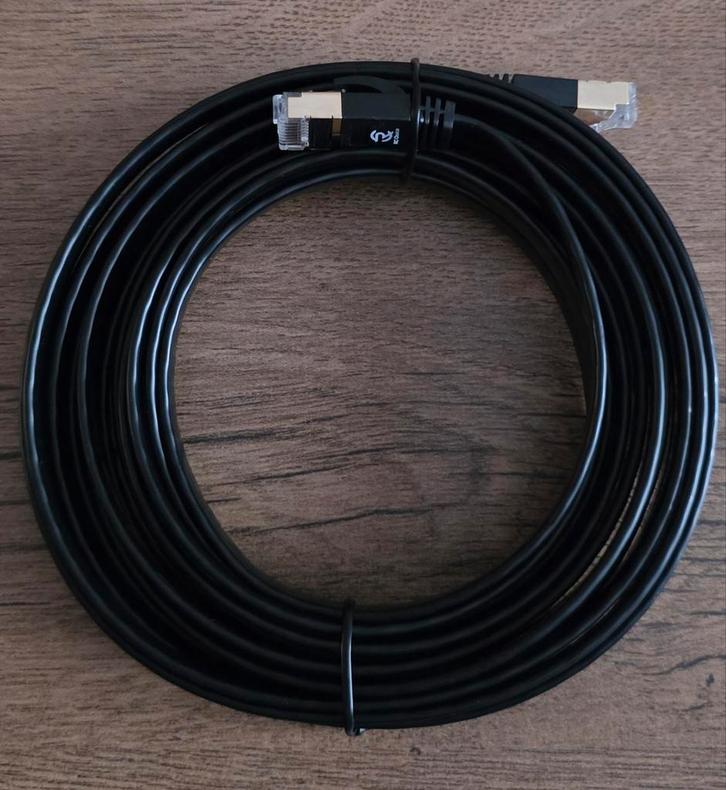 ETHERNET platte kabel 5 meter CAT-7 high speed internet, TV, Hi-fi & Vidéo, Câbles audio & Câbles de télévision, Enlèvement ou Envoi