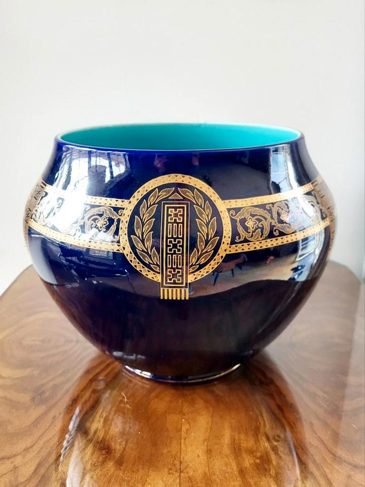 Sarreguemines porselein cache pot, Antiek en Kunst, Antiek | Vazen, Ophalen