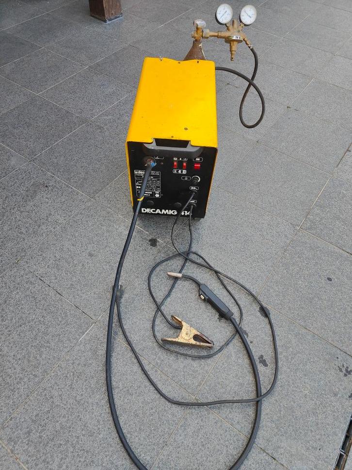 Halfautomatische laspost DECA 414 - 140 Amp, Doe-het-zelf en Bouw, Gereedschap | Lasapparaten, Gebruikt, CO2, Minder dan 150 ampère