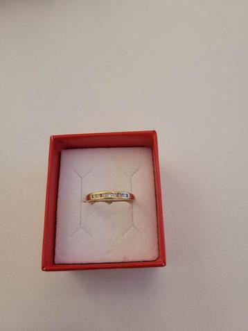 18 karaats gouden diamanten ring