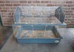 Binnenhok blauw 1m, Dieren en Toebehoren, Knaagdieren en Konijnen | Hokken en Kooien, Ophalen, Kooi, Gebruikt, 60 tot 90 cm