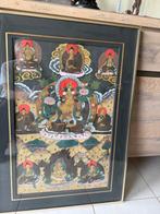 Tibet hand painted thangka, Antiek en Kunst, Ophalen of Verzenden