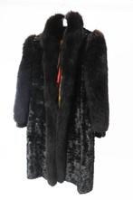 zwarte pelsmantel Vintage  44, Kleding | Dames, Ophalen of Verzenden, Gedragen, Maat 42/44 (L), Zwart