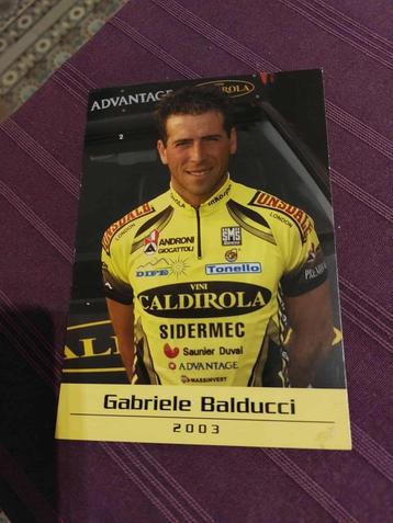 Wielerkaart : Gabriele Balducci / Vini Caldirola-Sidermec  beschikbaar voor biedingen