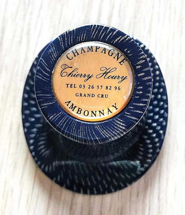 Champagne Stopper Thierry Houry Ambonnay, Verzamelen, Wijnen, Zo goed als nieuw, Champagne, Frankrijk, Ophalen of Verzenden