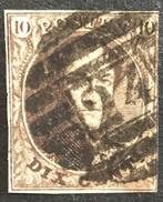 1861. Leopold l. OBP: 10a. Afst:24., Postzegels en Munten, Koninklijk huis, Ophalen of Verzenden, Gestempeld