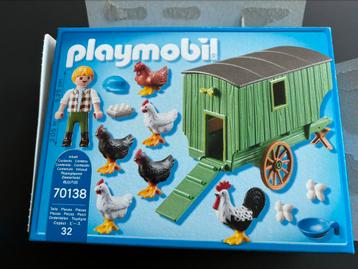 Playmobil 70138 - Kippenhok met jongen disponible aux enchères