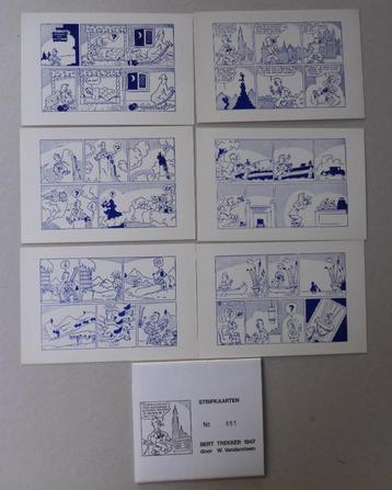 6x  Bert trekker 1947 gags - Willy Vandersteen - postkaarten beschikbaar voor biedingen