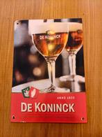 Metalen bord de koninck, Verzamelen, Biermerken, Ophalen of Verzenden, De Koninck