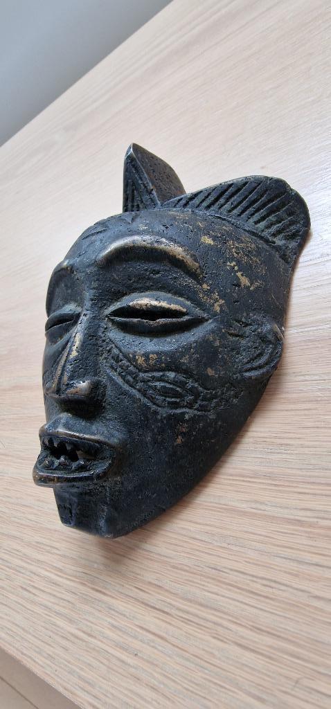 Bronzen masker van Afrikaanse stammen, Antiek en Kunst, Kunst | Niet-Westerse kunst, Ophalen