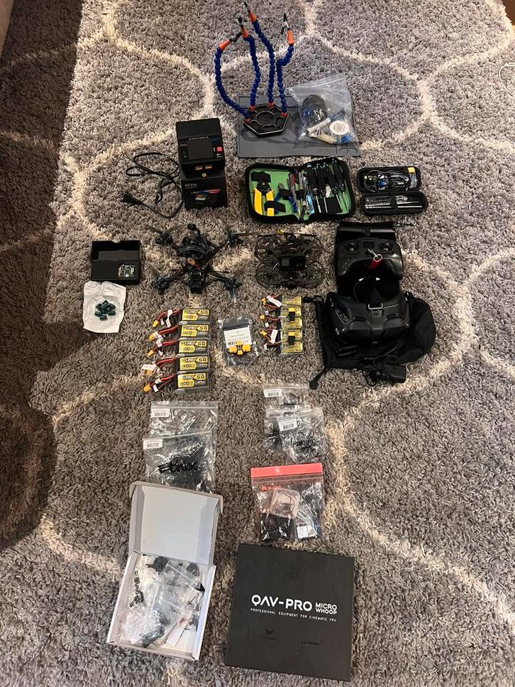 Complete fpv set met 2 drones, dji goggles v2, dji o3, Hobby en Vrije tijd, Modelbouw | Radiografisch | Overige, Zo goed als nieuw