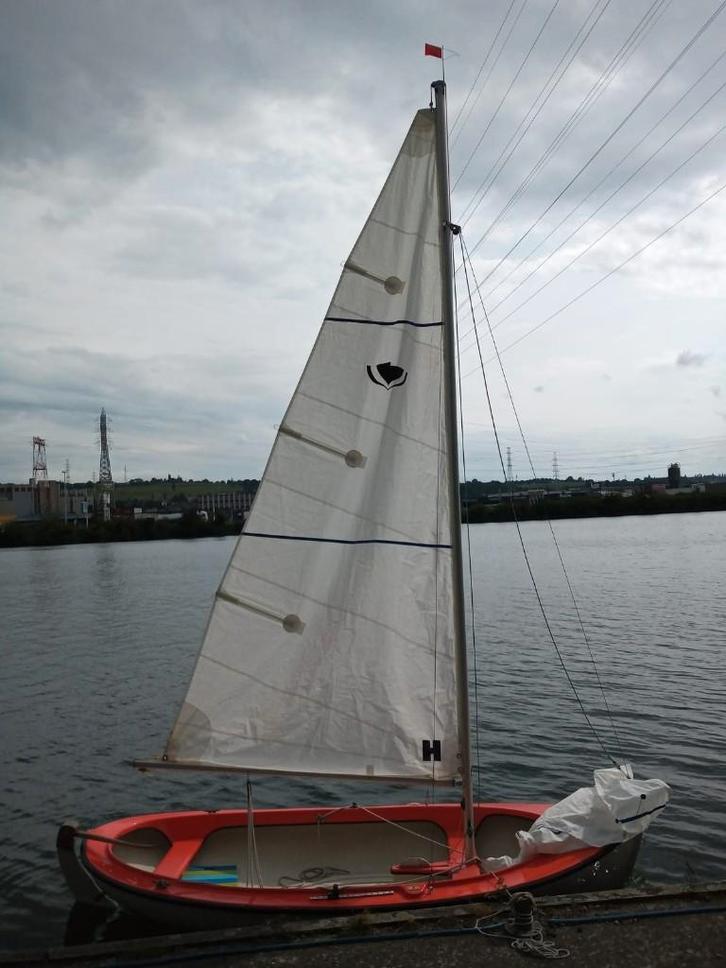 Voilier Midget 13, Sports nautiques & Bateaux, Voiliers ouverts, Utilisé, Autres types, 3 à 6 mètres, Polyester, Sans moteur, Enlèvement