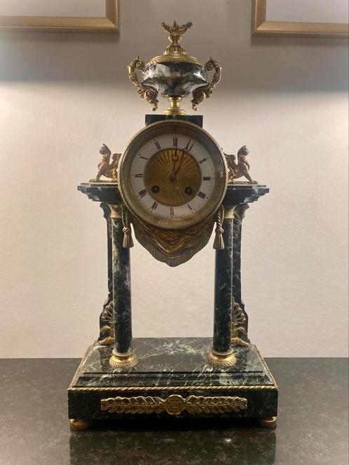 Pendule portique empire circa 1850, Antiquités & Art, Antiquités | Horloges