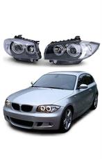 Angel Eyes koplampen zwart voor BMW 1 serie E81 E87, Auto-onderdelen, Verlichting, Nieuw, BMW, Verzenden
