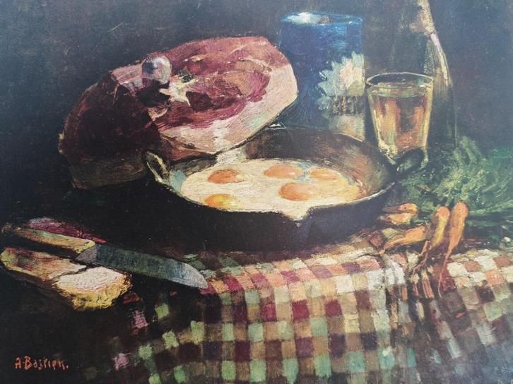 Twee Typogravures 4 kleuren Alfred Bastien 1873- 1955, Antiek en Kunst, Kunst | Schilderijen | Klassiek, Ophalen of Verzenden