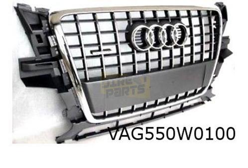 Audi Q5 (8/12-1/17) (8R) grille (1QP stone grey) Origineel!, Auto-onderdelen, Carrosserie, Bumper, Audi, Voor, Nieuw, Verzenden