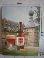 Chimay  Publicité en carton  Nr 3, Collections, Enlèvement ou Envoi, Utilisé, Panneau, Plaque ou Plaquette publicitaire
