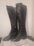 Massimo Dutti leer laarzen maat 36, Kleding | Dames, Ophalen of Verzenden, Zo goed als nieuw, Zwart