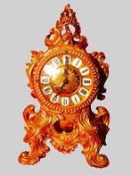 Verguld klokje Schmid pendule small cartel, Antiek en Kunst, Ophalen