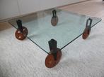 Gae Aulenti salontafel, 50 tot 100 cm, Minder dan 50 cm, Glas, Gebruikt