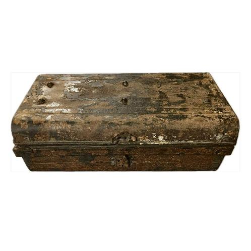 Brits Indische reiskoffer ijzeren kist, Huis en Inrichting, Woonaccessoires | Kisten, Metaal, Ophalen