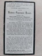 oud doodsprentje Moorsele/Kortrijk 1908, Envoi