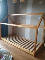 Kinderbed: huisje - eenpersoonsbed, Kinderen en Baby's, Kinderkamer | Bedden, Ophalen, Zo goed als nieuw, Lattenbodem