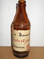 CHIEVRES - bierfles 31cl - Bie. Comte d'Egmont - 1957, Collections, Marques de bière, Autres marques, Bouteille(s), Utilisé, Enlèvement ou Envoi