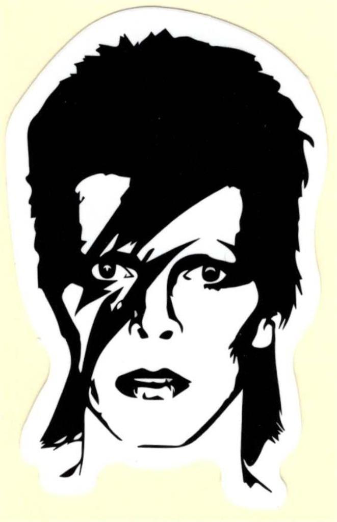 David Bowie sticker #2, Verzamelen, Muziek, Artiesten en Beroemdheden, Nieuw, Verzenden
