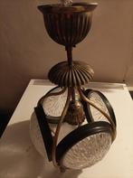 Retro lamp, Huis en Inrichting, Lampen | Hanglampen, Ophalen, Gebruikt, Glas, Minder dan 50 cm