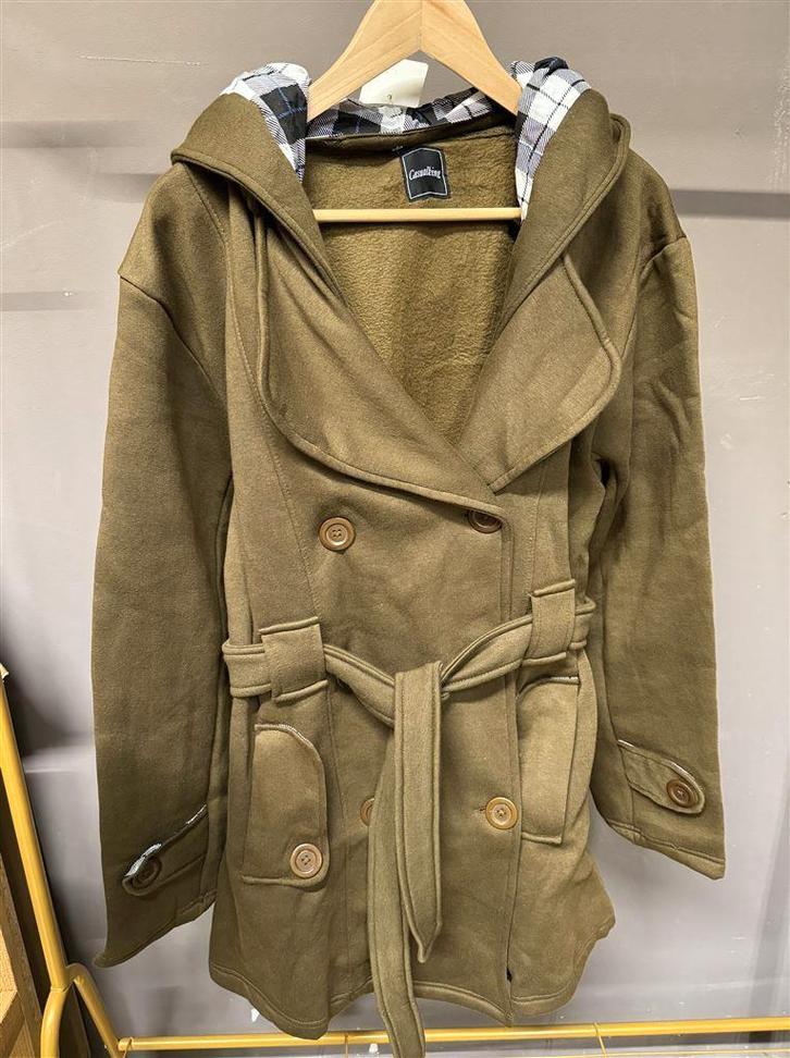 Vrouwen jas - winter jas Long Hooded Warm Jacket SizeXXL -Ca, Kleding | Dames, Jassen | Winter, Zo goed als nieuw, Ophalen of Verzenden