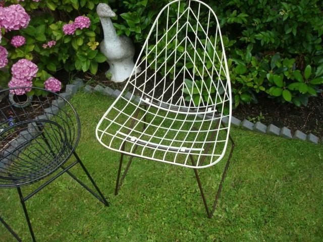 CHAISE EN ACIER CEES BRAAKMAN 1952 ORIGINALE, Maison & Meubles, Chaises, Utilisé, Une, Métal, Blanc, Enlèvement