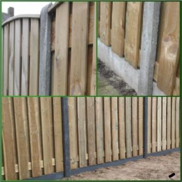 betonpalen schutting beton palen antraciet platen planken beschikbaar voor biedingen