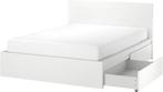 Ikea malm bed frame met 4 bedlades, Enlèvement