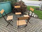 tuinstoelen metaal, nieuw beukenhout, Tuin en Terras, Tuinstoelen, Ophalen, Gebruikt, Metaal, Inklapbaar