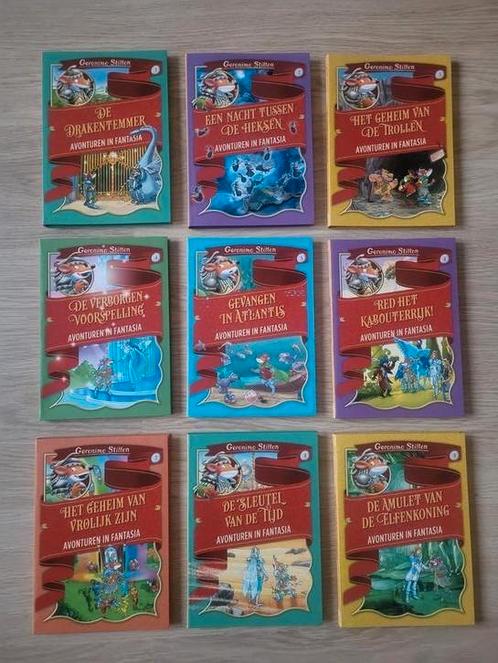 Geronimo Stilton (9 boeken, Avonturen in Fantasia), Boeken, Kinderboeken | Jeugd | onder 10 jaar, Nieuw, Fictie algemeen, Ophalen of Verzenden