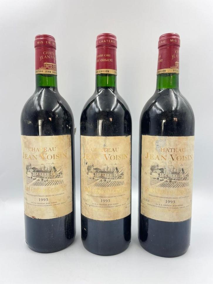 Château Jean Voisin Saint Emilion Grand Cru 1993, Verzamelen, Wijnen, Zo goed als nieuw, Rode wijn, Frankrijk, Vol, Ophalen of Verzenden