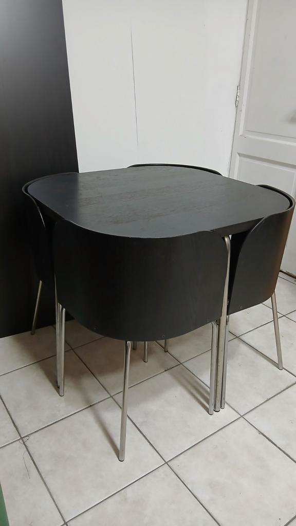 Ikea Fusion vintage tafel met 4 stoelen, Antiek en Kunst, Antiek | Meubels | Tafels, Ophalen