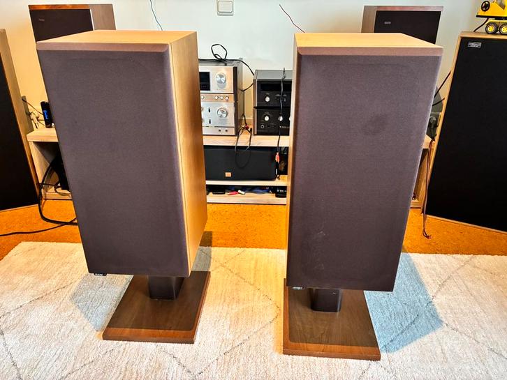 Luidsprekers Bowers & Wilkins DM14, Audio, Tv en Foto, Luidsprekerboxen, Gebruikt, Front, Rear of Stereo speakers, 120 watt of meer