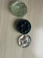 Lot de 3 palets en verre ancien jeu de marelle Belgique, Enlèvement ou Envoi