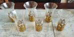 6 Likeurglaasjes met verzilverde staander, Antiek en Kunst, Ophalen of Verzenden