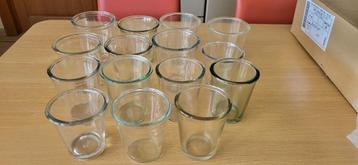 15 pots en verre pour confiture beschikbaar voor biedingen