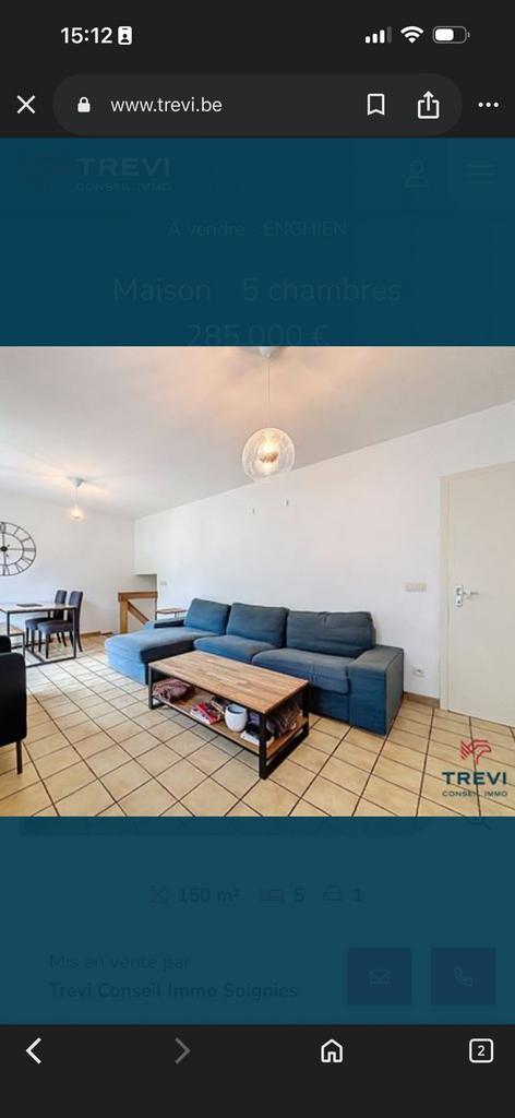 Canapé Kivik Ikea 3 places + meridienne Bleu, Huis en Inrichting, Zetels | Complete zithoeken, Gebruikt, Stof, Ophalen