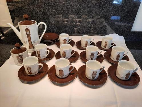 koffieservies Mitterteich porzellan speciale editie: klokken, Antiek en Kunst, Antiek | Servies compleet, Ophalen