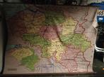 Oude schoolkaart Belgie, Antiek en Kunst, Antiek | Schoolplaten, Ophalen