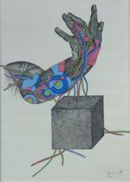 PAUL VAN HOEYDONCK / ROBOTHAND / KLEURLITHO / 71x51cm KADER, Antiek en Kunst, Kunst | Litho's en Zeefdrukken, Ophalen