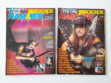 Aardschok Metal Hammer 1988 nrs 5 en 6 compleet posters beschikbaar voor biedingen