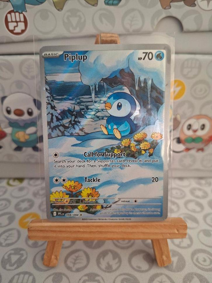 Piplup 98, Hobby en Vrije tijd, Verzamelkaartspellen | Pokémon, Nieuw, Losse kaart, Foil, Ophalen of Verzenden