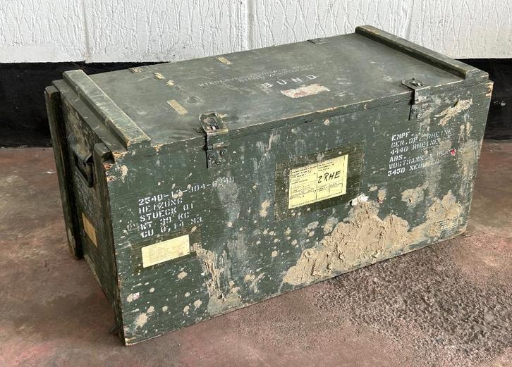 Grote militaire legerkisten, legerkisten, Verzamelen, Militaria | Algemeen, Landmacht, Overige typen, Ophalen